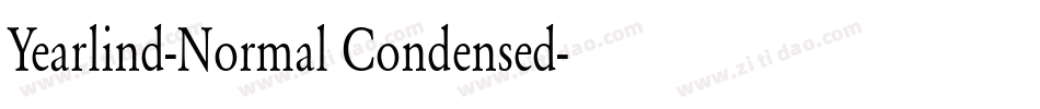 Yearlind-Normal Condensed字体转换